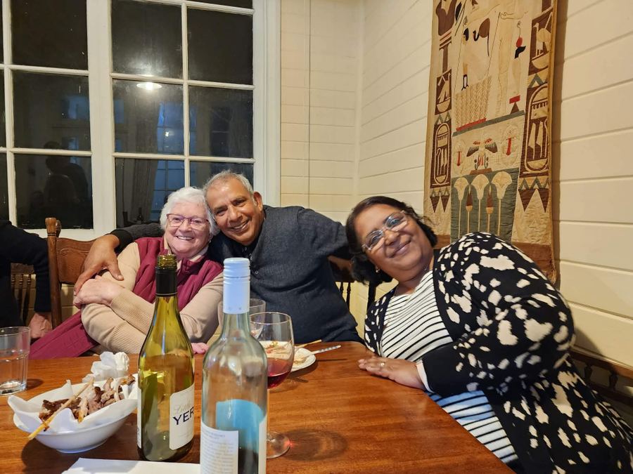 Swapping stories and sharing a laugh with my grandma